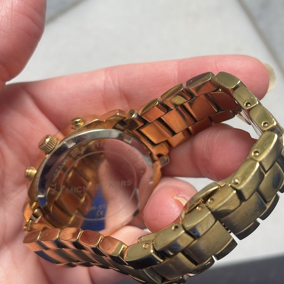 Michael Kors Gold & Diamond Watch - Picture 7 of 8